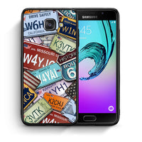 Thumbnail for Θήκη Samsung A5 2017 Car Plates από τη Smartfits με σχέδιο στο πίσω μέρος και μαύρο περίβλημα | Samsung A5 2017 Car Plates case with colorful back and black bezels