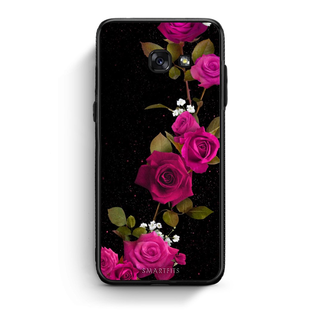 4 - Samsung A5 2017 Red Roses Flower case, cover, bumper