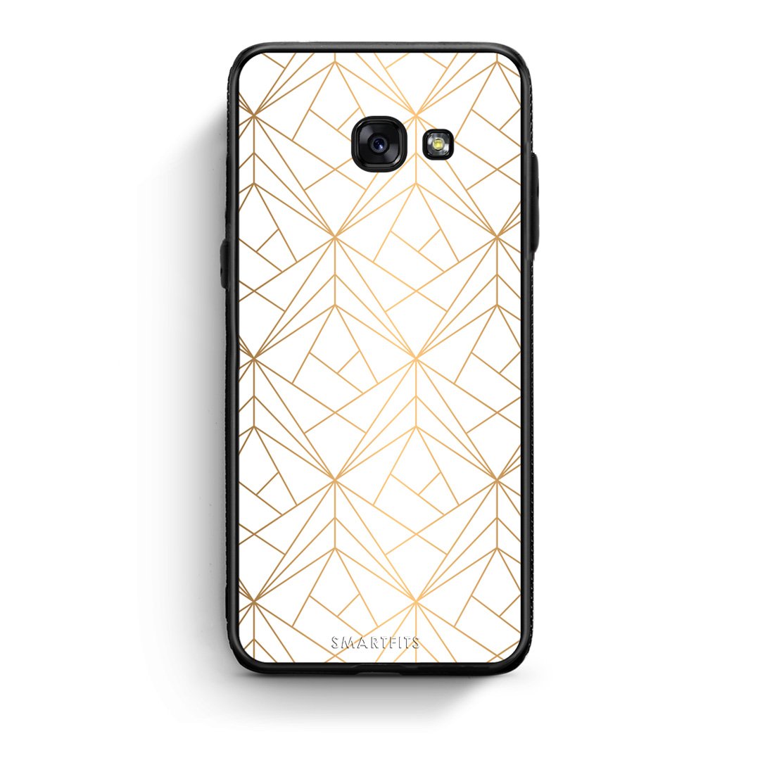 111 - Samsung A5 2017 Luxury White Geometric case, cover, bumper