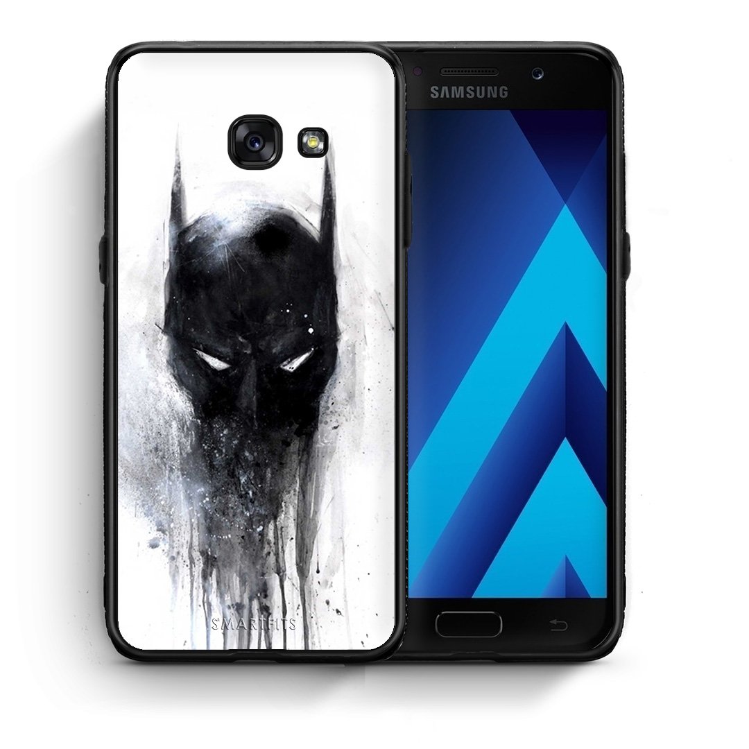 Θήκη Samsung A5 2017 Paint Bat Hero από τη Smartfits με σχέδιο στο πίσω μέρος και μαύρο περίβλημα | Samsung A5 2017 Paint Bat Hero case with colorful back and black bezels