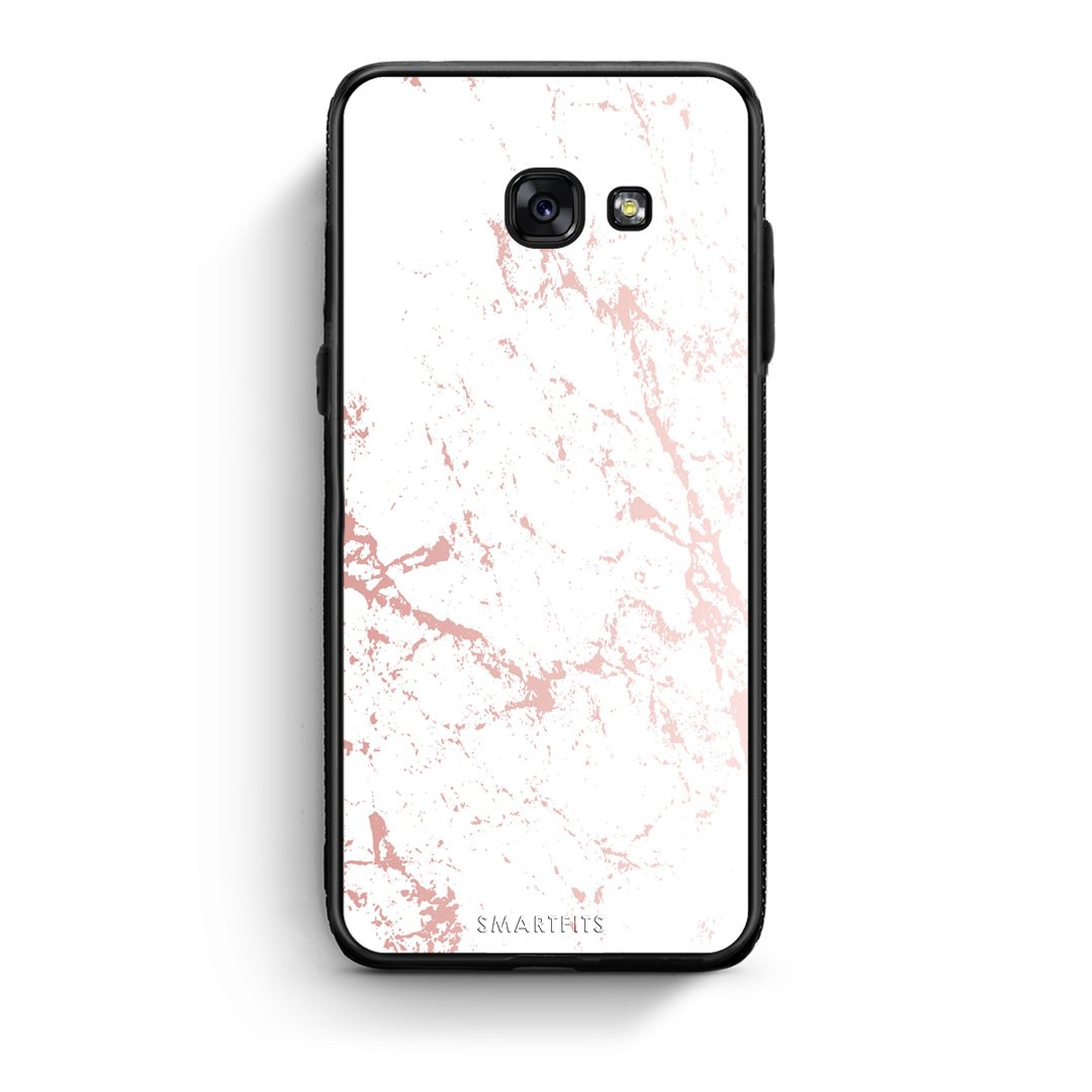 116 - Samsung A5 2017 Pink Splash Marble case, cover, bumper