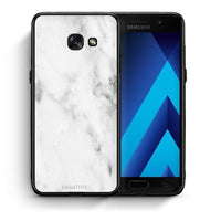 Thumbnail for Θήκη Samsung A5 2017 White Marble από τη Smartfits με σχέδιο στο πίσω μέρος και μαύρο περίβλημα | Samsung A5 2017 White Marble case with colorful back and black bezels