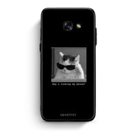 Thumbnail for Samsung A5 2017 Meme Cat θήκη από τη Smartfits με σχέδιο στο πίσω μέρος και μαύρο περίβλημα | Smartphone case with colorful back and black bezels by Smartfits