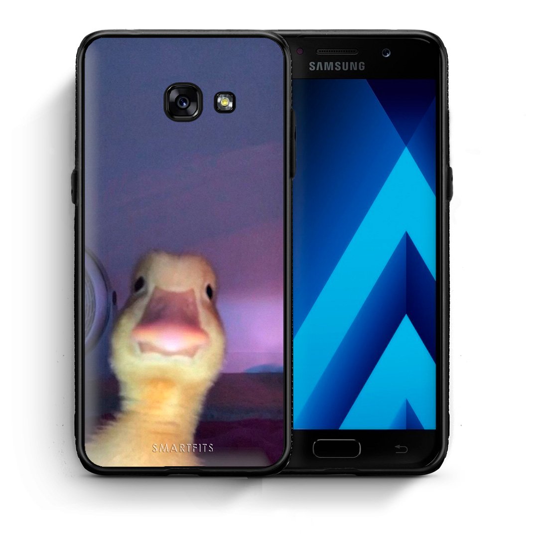 Θήκη Samsung A5 2017 Meme Duck από τη Smartfits με σχέδιο στο πίσω μέρος και μαύρο περίβλημα | Samsung A5 2017 Meme Duck case with colorful back and black bezels