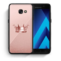 Thumbnail for Θήκη Samsung A5 2017 Crown Minimal από τη Smartfits με σχέδιο στο πίσω μέρος και μαύρο περίβλημα | Samsung A5 2017 Crown Minimal case with colorful back and black bezels