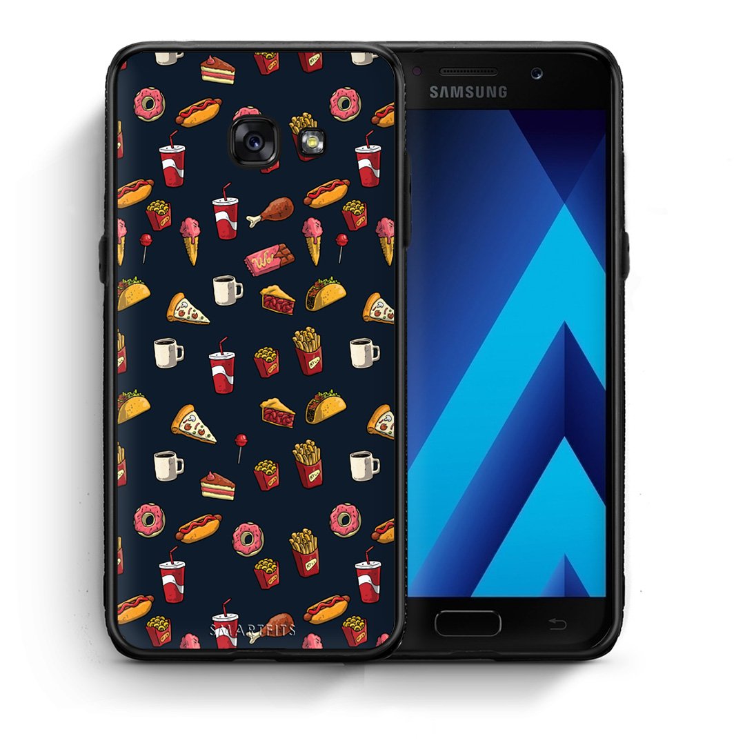 Θήκη Samsung A5 2017 Hungry Random από τη Smartfits με σχέδιο στο πίσω μέρος και μαύρο περίβλημα | Samsung A5 2017 Hungry Random case with colorful back and black bezels