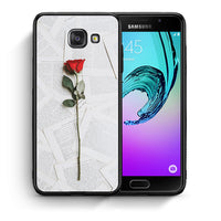 Thumbnail for Θήκη Samsung A5 2017 Red Rose από τη Smartfits με σχέδιο στο πίσω μέρος και μαύρο περίβλημα | Samsung A5 2017 Red Rose case with colorful back and black bezels