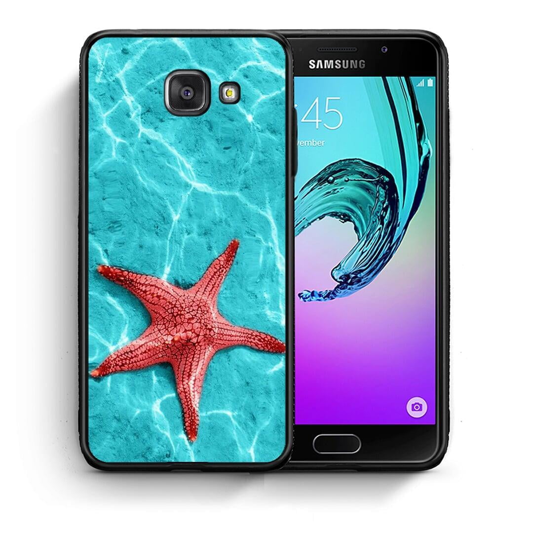 Θήκη Samsung A5 2017 Red Starfish από τη Smartfits με σχέδιο στο πίσω μέρος και μαύρο περίβλημα | Samsung A5 2017 Red Starfish case with colorful back and black bezels
