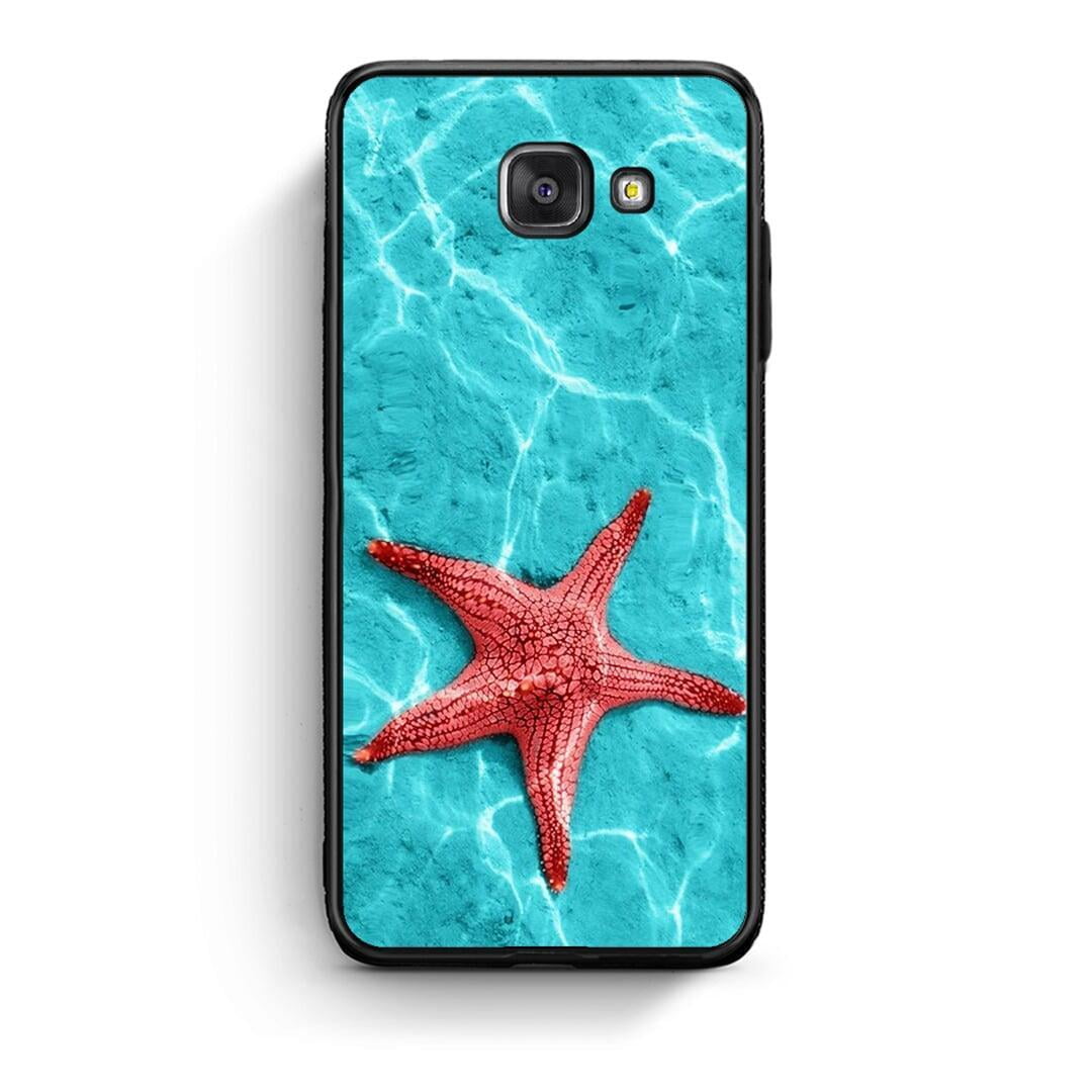 Samsung A5 2017 Red Starfish Θήκη από τη Smartfits με σχέδιο στο πίσω μέρος και μαύρο περίβλημα | Smartphone case with colorful back and black bezels by Smartfits