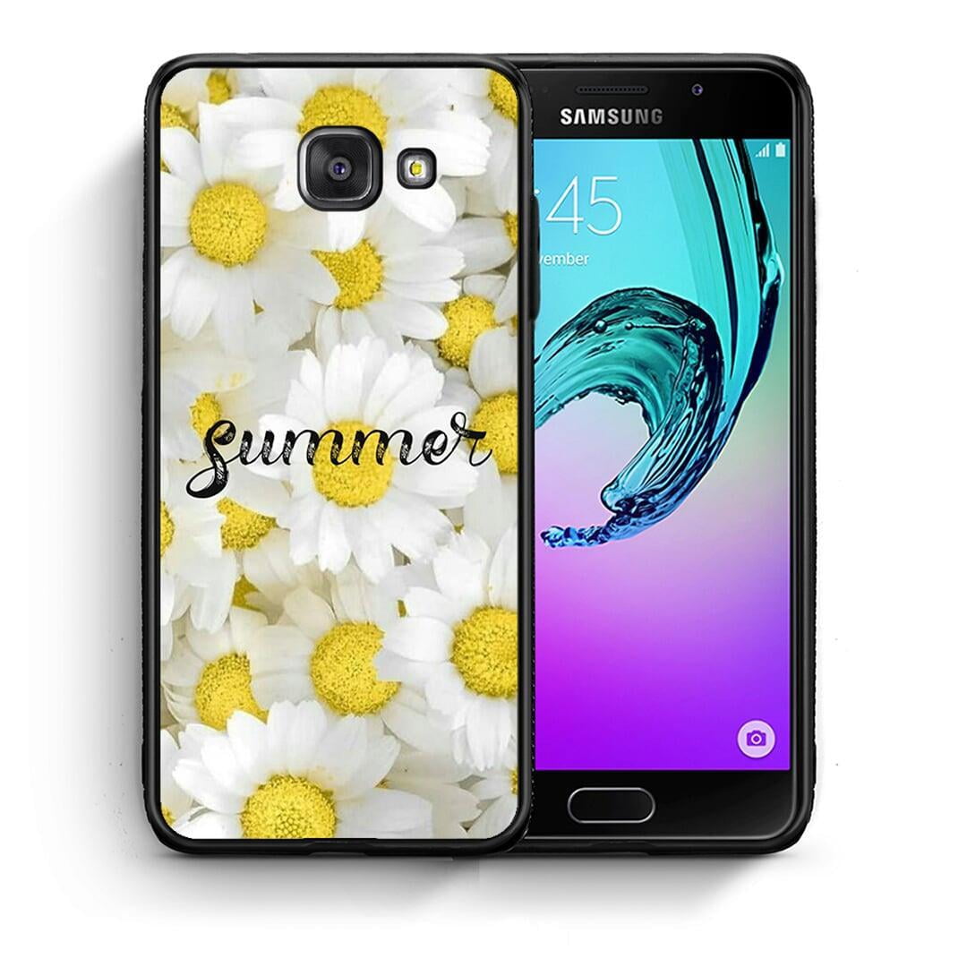 Θήκη Samsung A5 2017 Summer Daisies από τη Smartfits με σχέδιο στο πίσω μέρος και μαύρο περίβλημα | Samsung A5 2017 Summer Daisies case with colorful back and black bezels