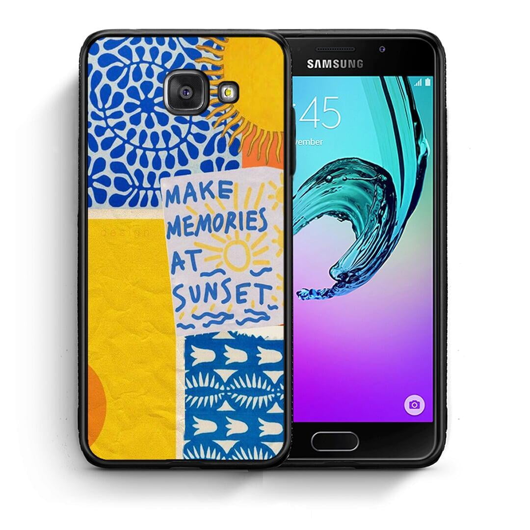 Θήκη Samsung A5 2017 Sunset Memories από τη Smartfits με σχέδιο στο πίσω μέρος και μαύρο περίβλημα | Samsung A5 2017 Sunset Memories case with colorful back and black bezels