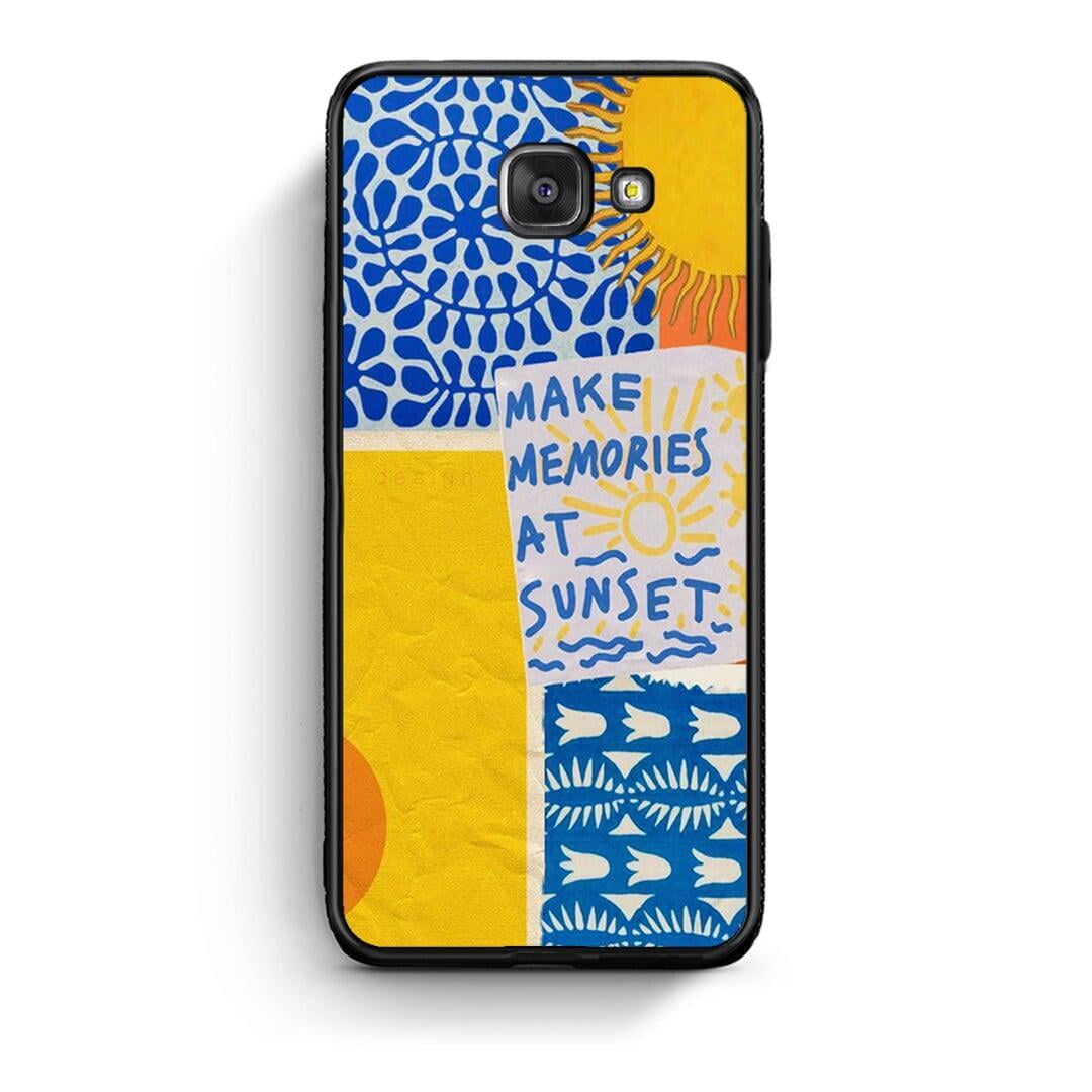 Samsung A5 2017 Sunset Memories Θήκη από τη Smartfits με σχέδιο στο πίσω μέρος και μαύρο περίβλημα | Smartphone case with colorful back and black bezels by Smartfits
