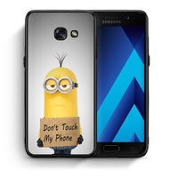 Thumbnail for Θήκη Samsung A5 2017 Minion Text από τη Smartfits με σχέδιο στο πίσω μέρος και μαύρο περίβλημα | Samsung A5 2017 Minion Text case with colorful back and black bezels