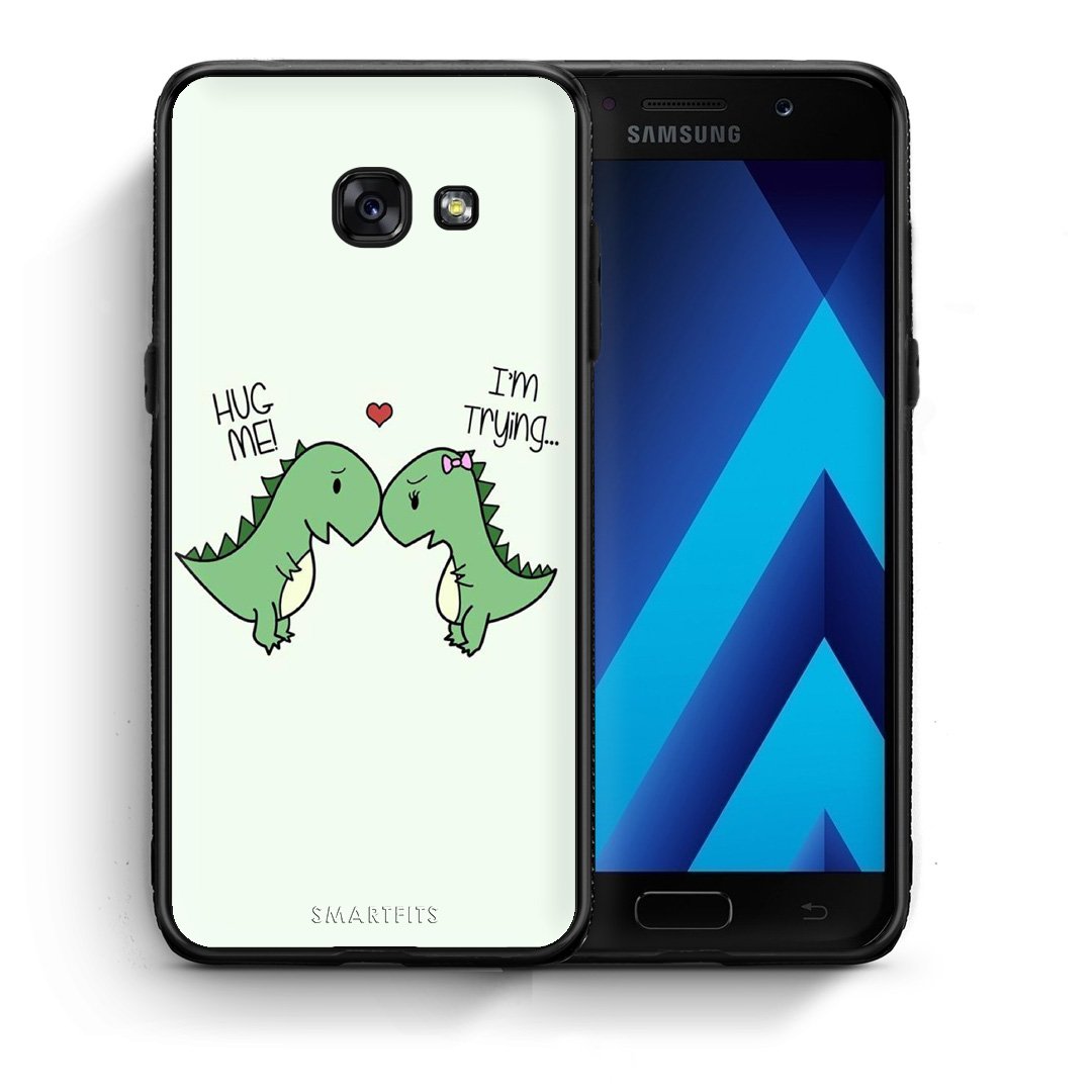 Θήκη Samsung A5 2017 Rex Valentine από τη Smartfits με σχέδιο στο πίσω μέρος και μαύρο περίβλημα | Samsung A5 2017 Rex Valentine case with colorful back and black bezels