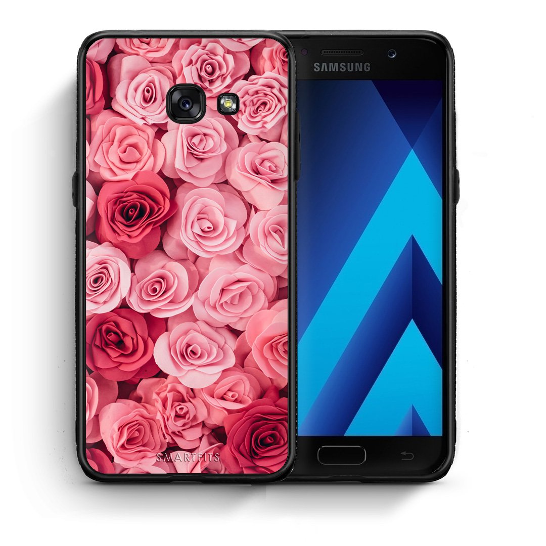 Θήκη Samsung A5 2017 RoseGarden Valentine από τη Smartfits με σχέδιο στο πίσω μέρος και μαύρο περίβλημα | Samsung A5 2017 RoseGarden Valentine case with colorful back and black bezels