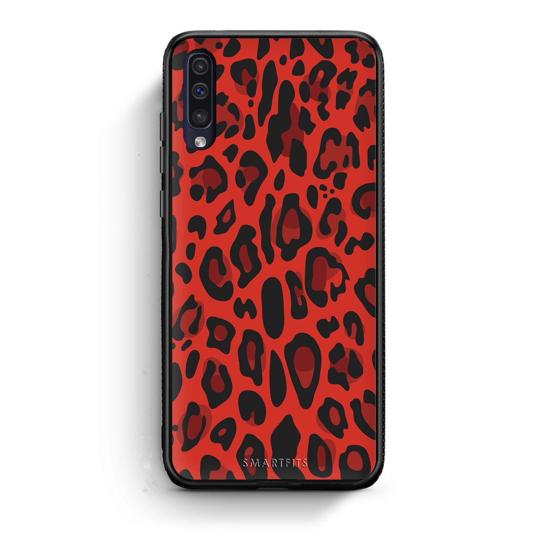 4 - samsung galaxy a50 Red Leopard Animal case, cover, bumper