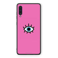 Thumbnail for samsung a50 Blue Eye Pink θήκη από τη Smartfits με σχέδιο στο πίσω μέρος και μαύρο περίβλημα | Smartphone case with colorful back and black bezels by Smartfits