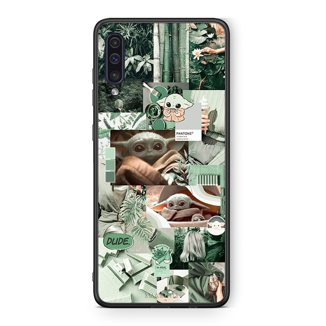 samsung a50 Collage Dude Θήκη Αγίου Βαλεντίνου από τη Smartfits με σχέδιο στο πίσω μέρος και μαύρο περίβλημα | Smartphone case with colorful back and black bezels by Smartfits