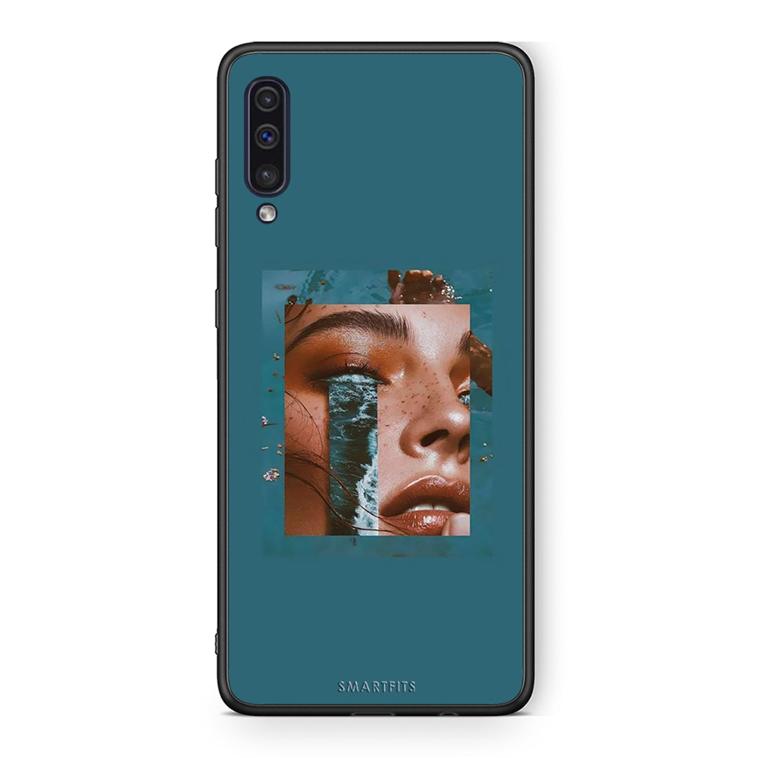 samsung a50 Cry An Ocean θήκη από τη Smartfits με σχέδιο στο πίσω μέρος και μαύρο περίβλημα | Smartphone case with colorful back and black bezels by Smartfits