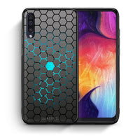 Thumbnail for Θήκη Samsung A50/A30s Hexagonal Geometric από τη Smartfits με σχέδιο στο πίσω μέρος και μαύρο περίβλημα | Samsung A50/A30s Hexagonal Geometric case with colorful back and black bezels