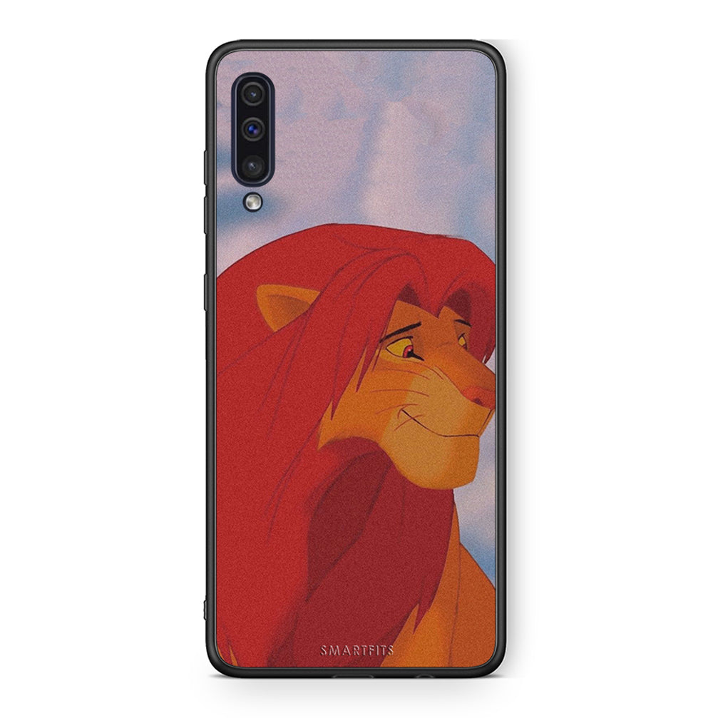 samsung a50 Lion Love 1 Θήκη Αγίου Βαλεντίνου από τη Smartfits με σχέδιο στο πίσω μέρος και μαύρο περίβλημα | Smartphone case with colorful back and black bezels by Smartfits