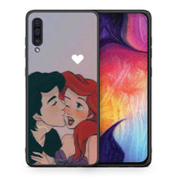 Thumbnail for Θήκη Αγίου Βαλεντίνου Samsung A50 / A30s Mermaid Love από τη Smartfits με σχέδιο στο πίσω μέρος και μαύρο περίβλημα | Samsung A50 / A30s Mermaid Love case with colorful back and black bezels
