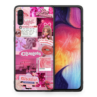 Thumbnail for Θήκη Αγίου Βαλεντίνου Samsung A50 / A30s Pink Love από τη Smartfits με σχέδιο στο πίσω μέρος και μαύρο περίβλημα | Samsung A50 / A30s Pink Love case with colorful back and black bezels