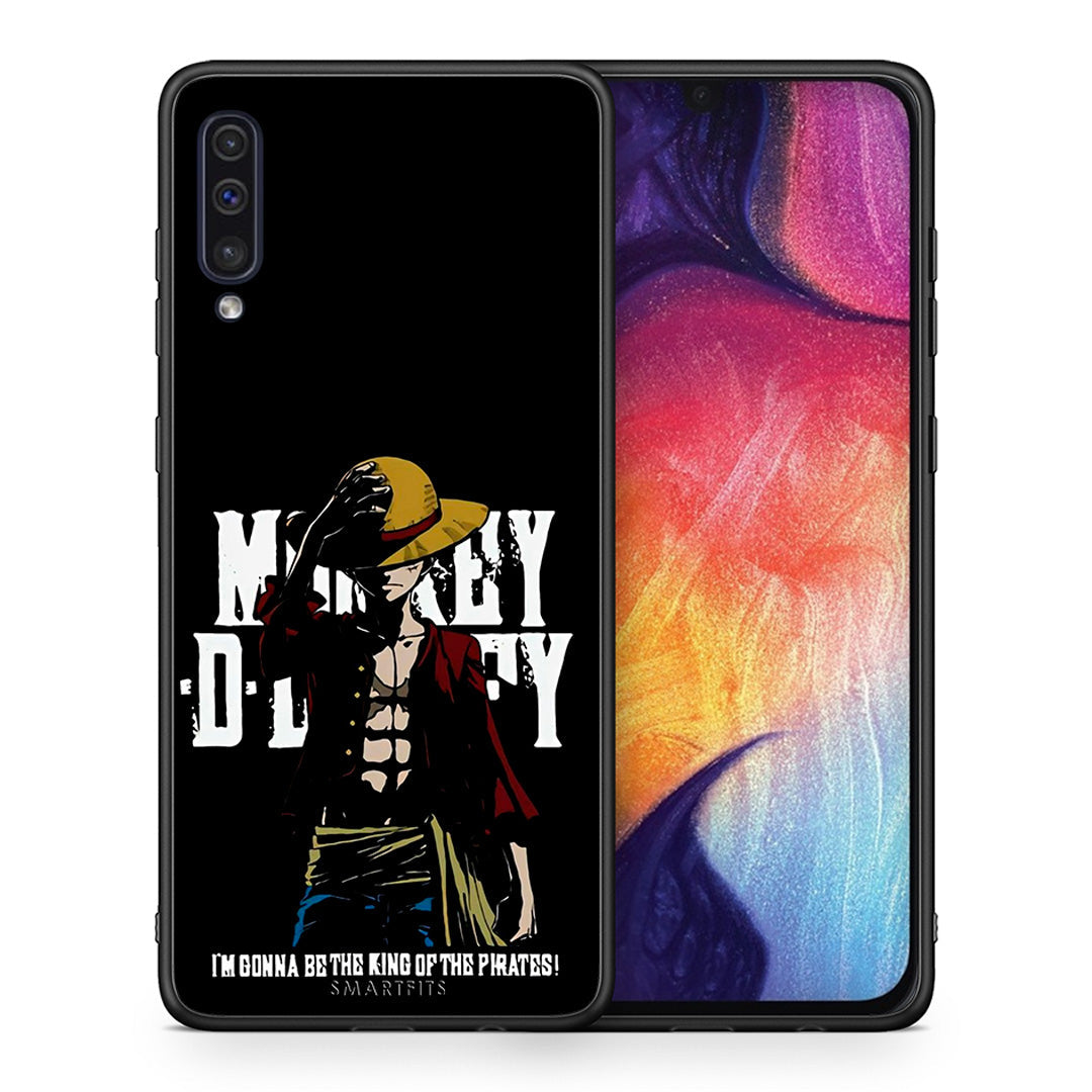 Θήκη Samsung A50/A30s Pirate King από τη Smartfits με σχέδιο στο πίσω μέρος και μαύρο περίβλημα | Samsung A50/A30s Pirate King case with colorful back and black bezels