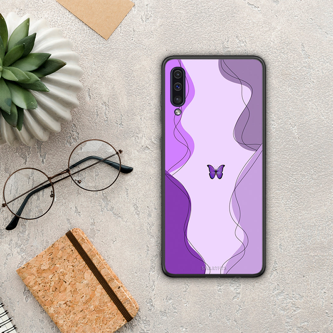 Purple Mariposa - Samsung Galaxy A50 / A30s case
