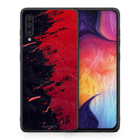 Thumbnail for Θήκη Αγίου Βαλεντίνου Samsung A50 / A30s Red Paint από τη Smartfits με σχέδιο στο πίσω μέρος και μαύρο περίβλημα | Samsung A50 / A30s Red Paint case with colorful back and black bezels