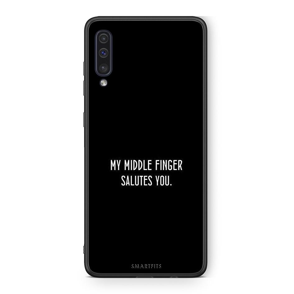 samsung a50 Salute θήκη από τη Smartfits με σχέδιο στο πίσω μέρος και μαύρο περίβλημα | Smartphone case with colorful back and black bezels by Smartfits
