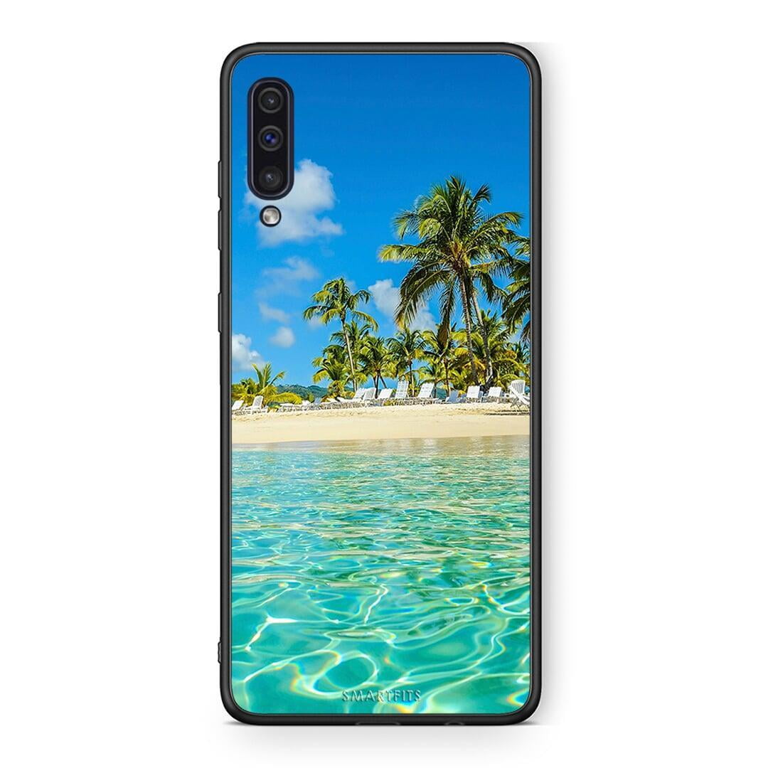 samsung a50 Tropical Vibes Θήκη από τη Smartfits με σχέδιο στο πίσω μέρος και μαύρο περίβλημα | Smartphone case with colorful back and black bezels by Smartfits