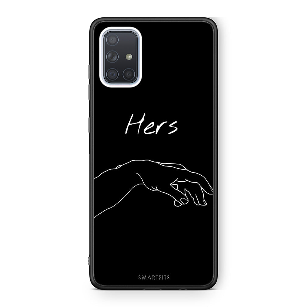 Samsung A71 Aeshetic Love 1 Θήκη Αγίου Βαλεντίνου από τη Smartfits με σχέδιο στο πίσω μέρος και μαύρο περίβλημα | Smartphone case with colorful back and black bezels by Smartfits