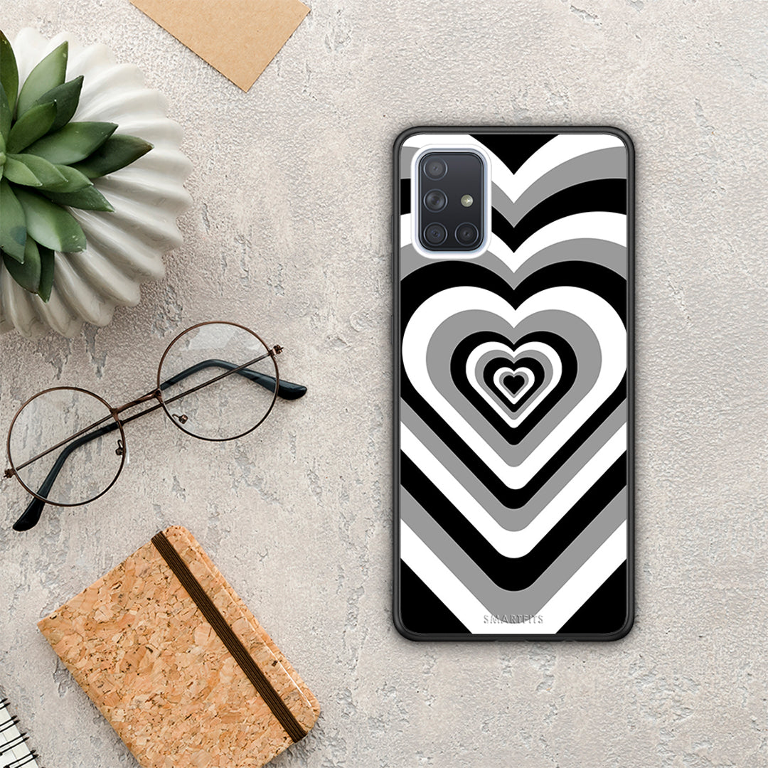 Black Hearts - Samsung Galaxy A51 case
