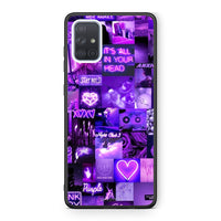 Thumbnail for Samsung A51 Collage Stay Wild Θήκη Αγίου Βαλεντίνου από τη Smartfits με σχέδιο στο πίσω μέρος και μαύρο περίβλημα | Smartphone case with colorful back and black bezels by Smartfits