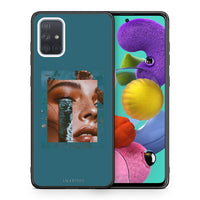 Thumbnail for Θήκη Samsung A51 Cry An Ocean από τη Smartfits με σχέδιο στο πίσω μέρος και μαύρο περίβλημα | Samsung A51 Cry An Ocean case with colorful back and black bezels