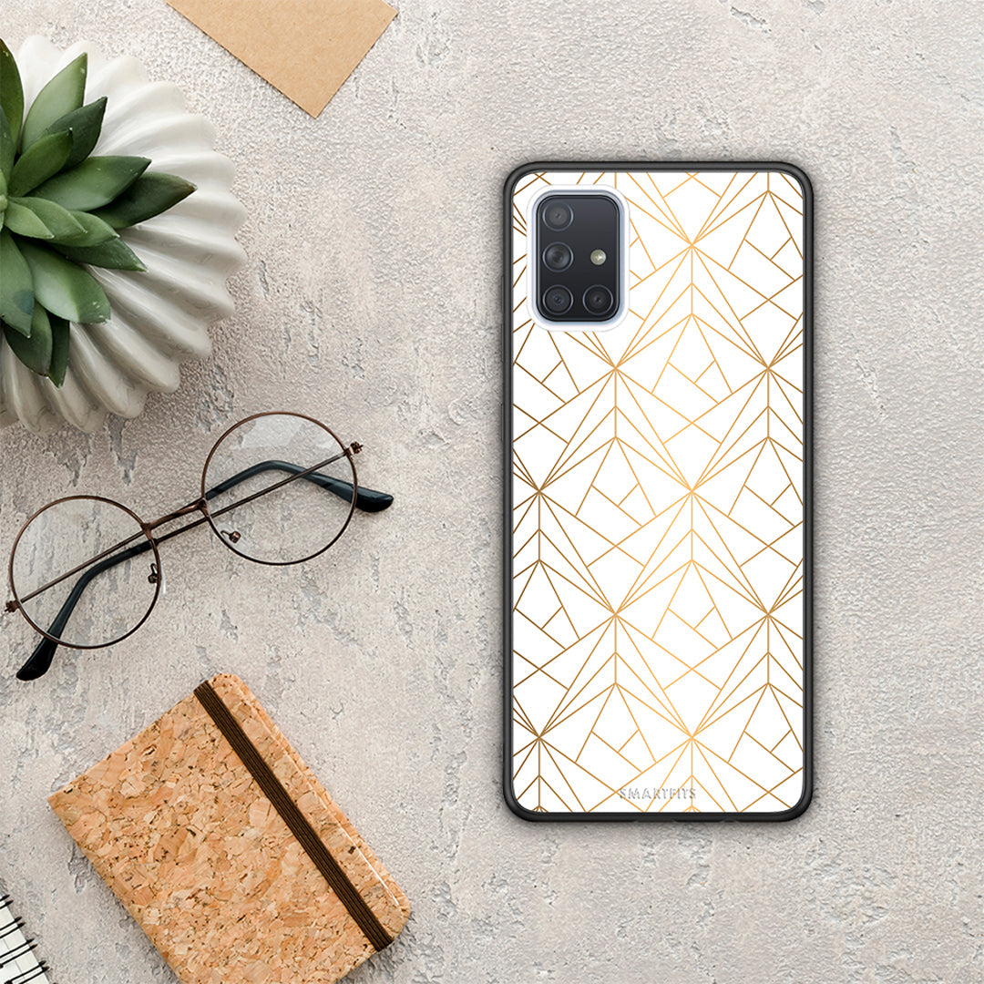 Geometric Luxury White - Samsung Galaxy A51