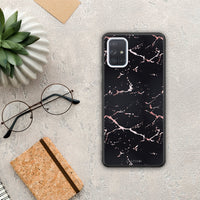 Thumbnail for Marble Black Rosegold - Samsung Galaxy A51 case