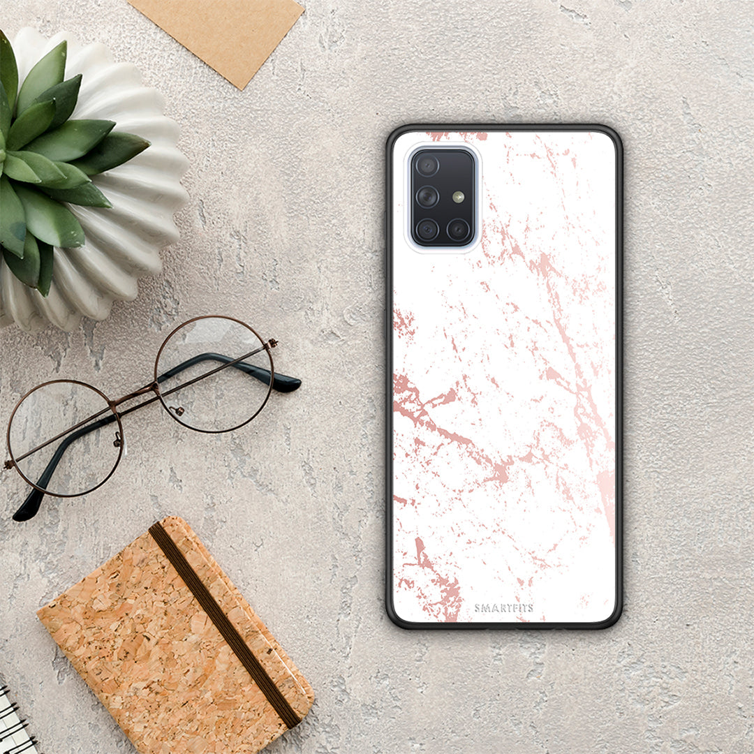 Marble Pink Splash - Samsung Galaxy A51