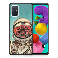 Thumbnail for Θήκη Samsung A51 Nasa Bloom από τη Smartfits με σχέδιο στο πίσω μέρος και μαύρο περίβλημα | Samsung A51 Nasa Bloom case with colorful back and black bezels