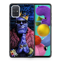 Thumbnail for Θήκη Samsung A51 Thanos PopArt από τη Smartfits με σχέδιο στο πίσω μέρος και μαύρο περίβλημα | Samsung A51 Thanos PopArt case with colorful back and black bezels