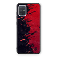 Thumbnail for Samsung A51 Red Paint Θήκη Αγίου Βαλεντίνου από τη Smartfits με σχέδιο στο πίσω μέρος και μαύρο περίβλημα | Smartphone case with colorful back and black bezels by Smartfits