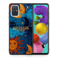 Thumbnail for Θήκη Samsung A51 Screaming Sky από τη Smartfits με σχέδιο στο πίσω μέρος και μαύρο περίβλημα | Samsung A51 Screaming Sky case with colorful back and black bezels