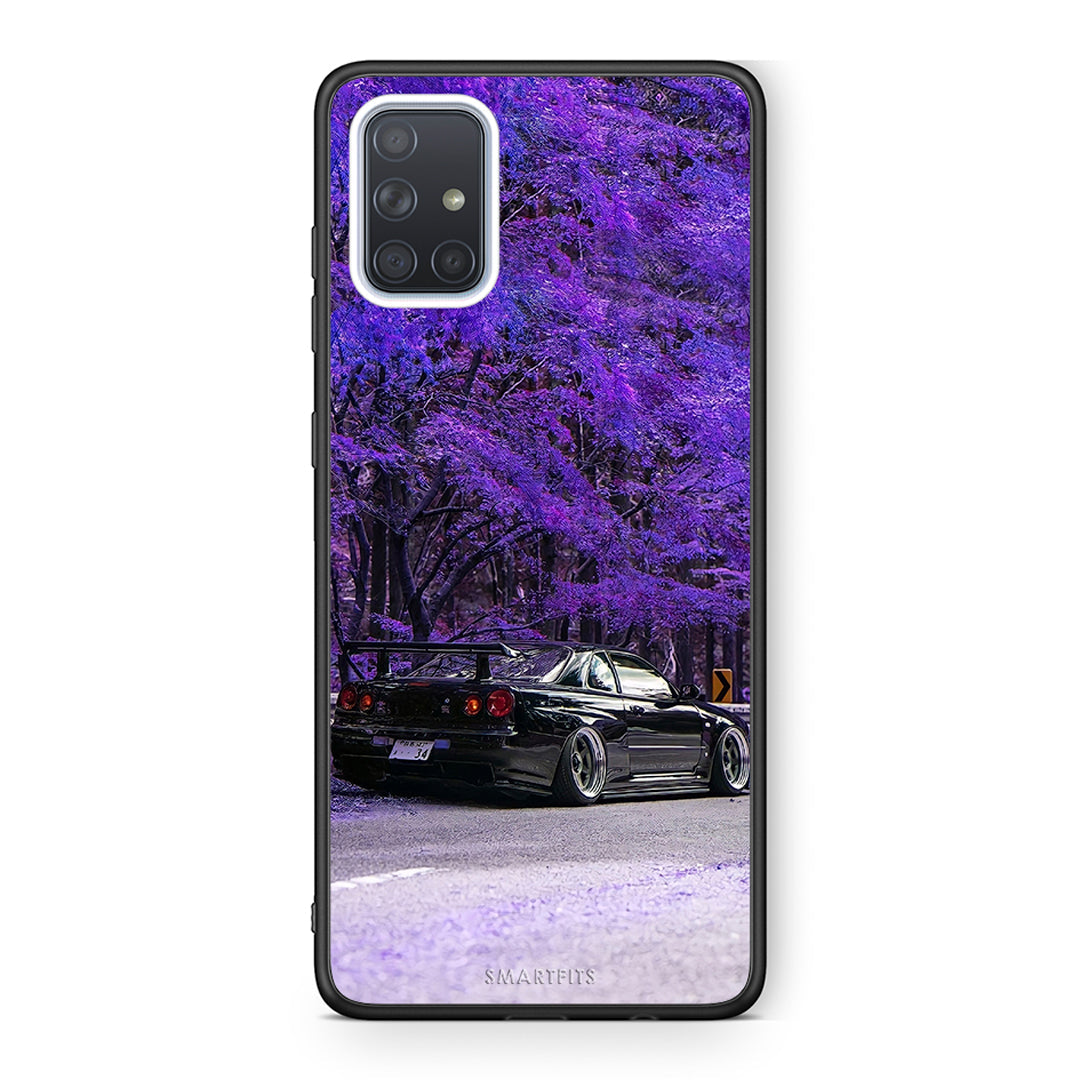Samsung A71 Super Car Θήκη Αγίου Βαλεντίνου από τη Smartfits με σχέδιο στο πίσω μέρος και μαύρο περίβλημα | Smartphone case with colorful back and black bezels by Smartfits