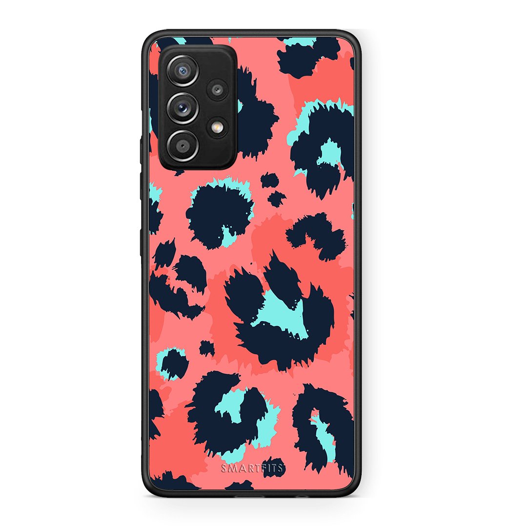 22 - Samsung Galaxy A52 Pink Leopard Animal case, cover, bumper