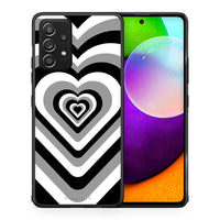 Thumbnail for Θήκη Samsung Galaxy A52 Black Hearts από τη Smartfits με σχέδιο στο πίσω μέρος και μαύρο περίβλημα | Samsung Galaxy A52 Black Hearts case with colorful back and black bezels