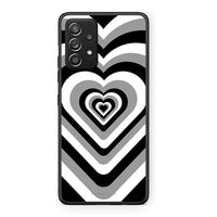Thumbnail for Samsung Galaxy A52 Black Hearts θήκη από τη Smartfits με σχέδιο στο πίσω μέρος και μαύρο περίβλημα | Smartphone case with colorful back and black bezels by Smartfits