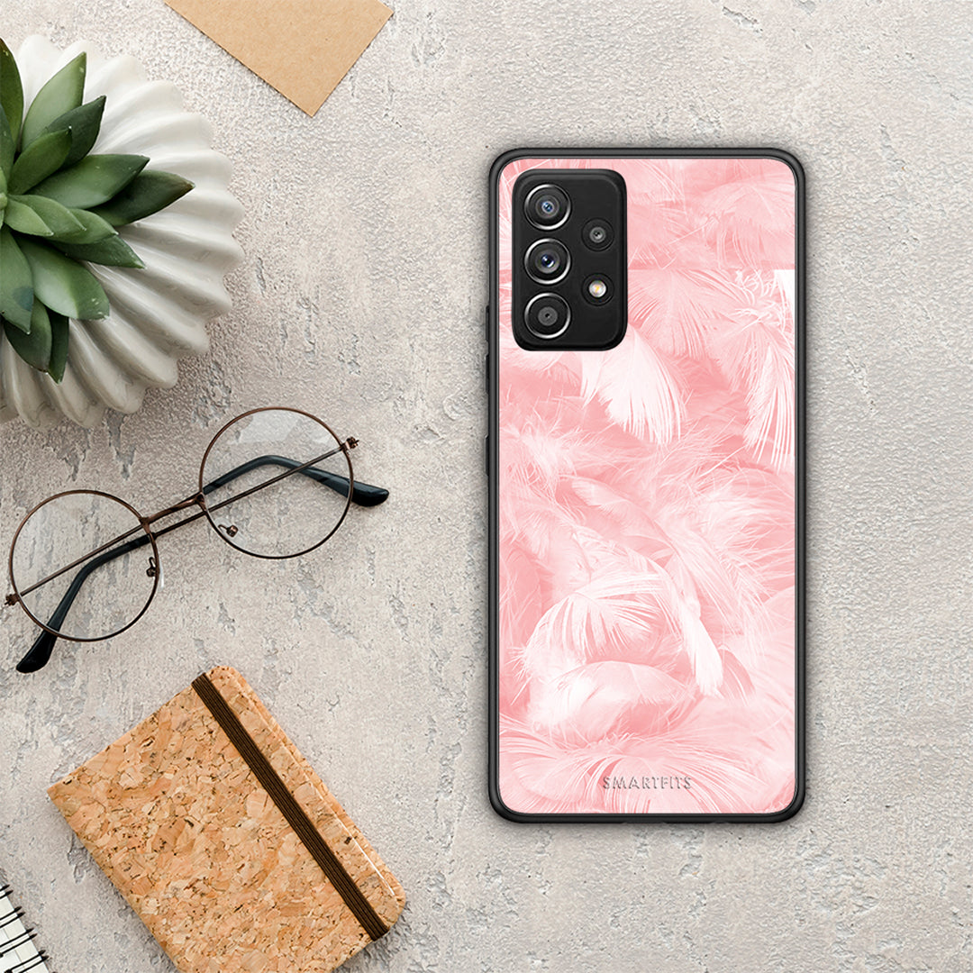 Boho Pink Feather - Samsung Galaxy A52 / A52s / A52 5G case 