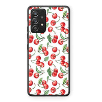 Thumbnail for Samsung Galaxy A52 Cherry Summer θήκη από τη Smartfits με σχέδιο στο πίσω μέρος και μαύρο περίβλημα | Smartphone case with colorful back and black bezels by Smartfits