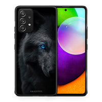 Thumbnail for Θήκη Samsung Galaxy A52 Dark Wolf από τη Smartfits με σχέδιο στο πίσω μέρος και μαύρο περίβλημα | Samsung Galaxy A52 Dark Wolf case with colorful back and black bezels